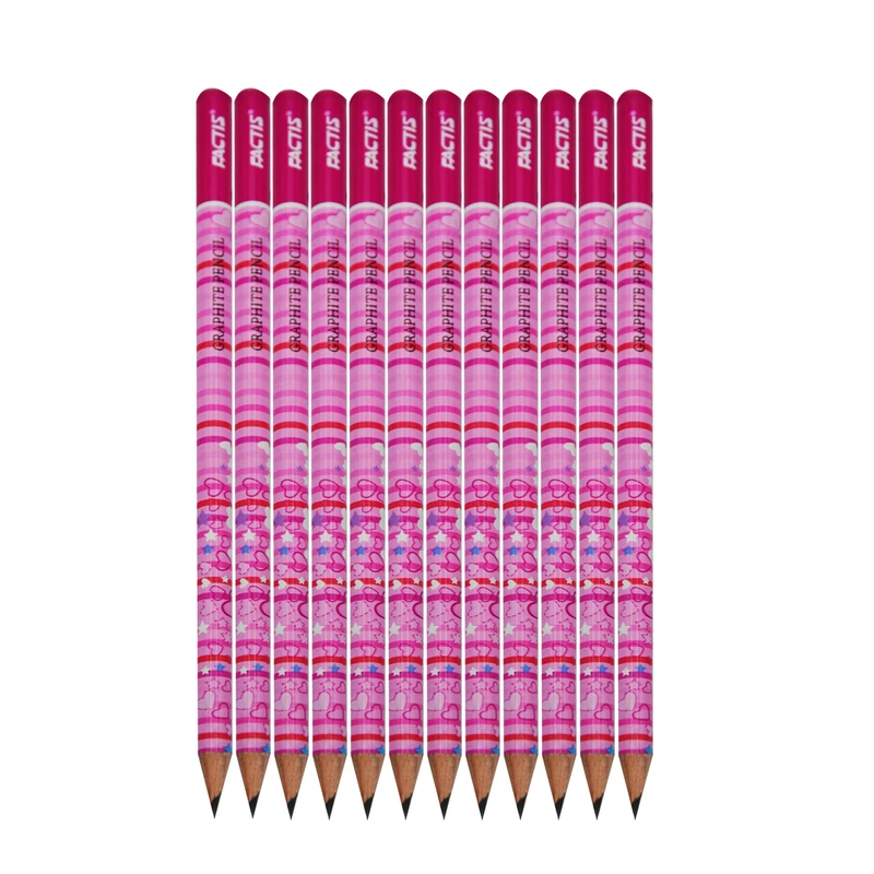 مداد مشکی فکتیس طرح قلب کد 012 بسته 12 عددی