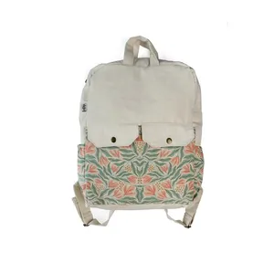 کوله پشتی مدل  پارچه ای طرح گل