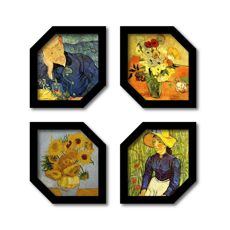 تابلو مدل وینسنت ونگوگ طرح ونگوگ و آرلس  کد KLMX-p-8