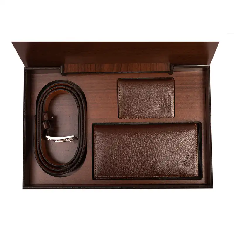 ست هدیه مردانه چرم کن ا مدل S-166