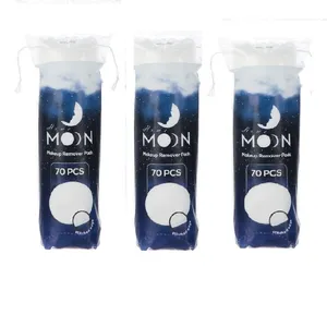 پد پاک کننده آرایش هوم مون مدل pure cotton مجموعه 3 عددی