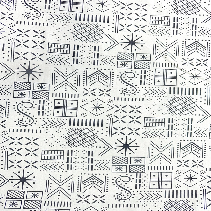 پارچه لباس عرض 1.42 متر مدل لینن طرح ماد رنگ مشکی