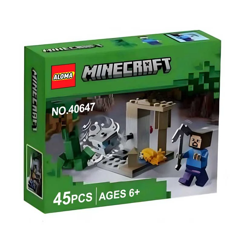 ساختنی 45 قطعه آلوما مدل ماینکرافت مدل 40647