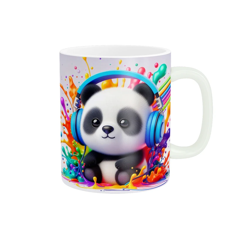 ماگ پاد آفرین طرح پاندا مدل هدفون موسیقی کد 1766