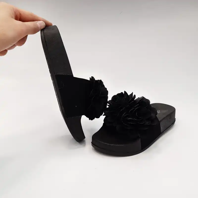 دمپایی زنانه نیکتا مدل L-030-Flower-Bl