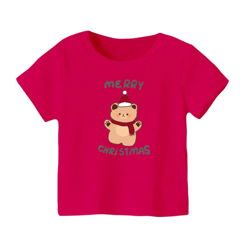 تی شرت آستین کوتاه بچگانه مدل خرس کریسمس کد 2