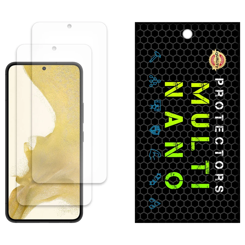 محافظ صفحه نمایش مات مولتی نانو مدل X-S2M مناسب برای گوشی موبایل سامسونگ Galaxy S22 بسته دو عددی