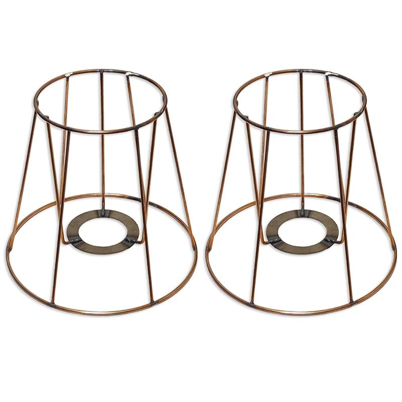 شید آباژور مدل مخروطی اسکلت خام کد C1 بسته 2 عددی