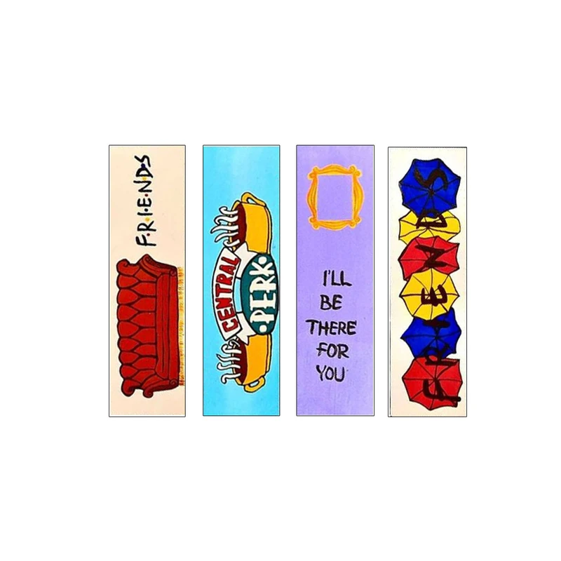 نشانگر کتاب سهیلا جایروندی مدل فرندز بسته 4 عددی