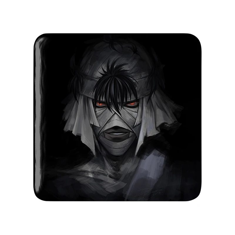 پیکسل خندالو طرح شیشیو انیمه رورونی کنشین مدل مربعی کد 34889