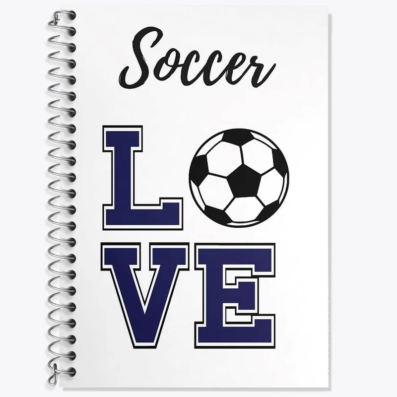 دفتر زبان 50 برگ خندالو مدل دو خط طرح فوتبال Football کد 25978