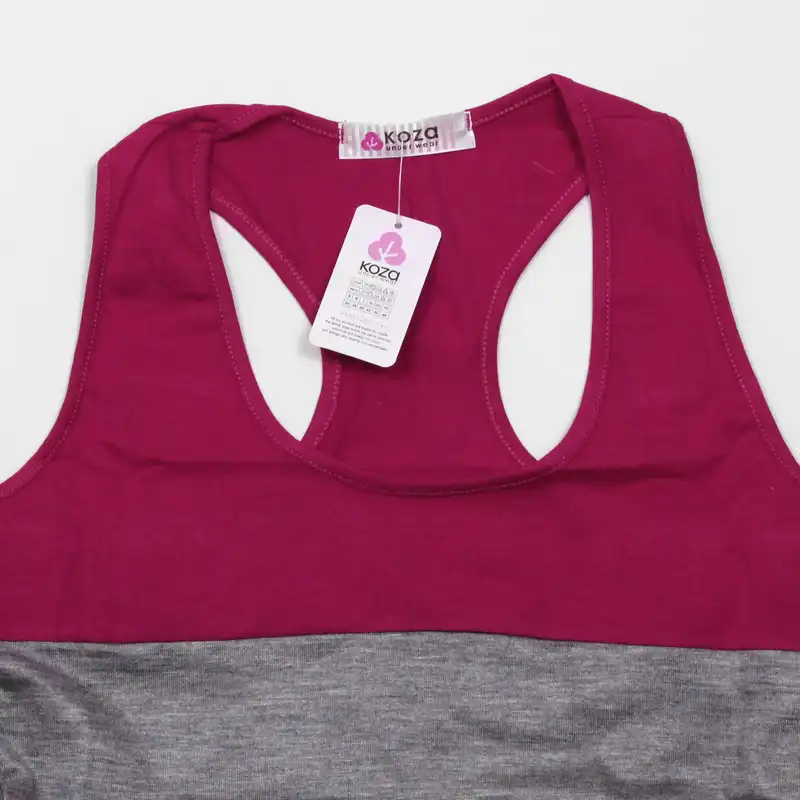 نیم تنه ورزشی زنانه مدل 4420-3 رنگ سرخابی