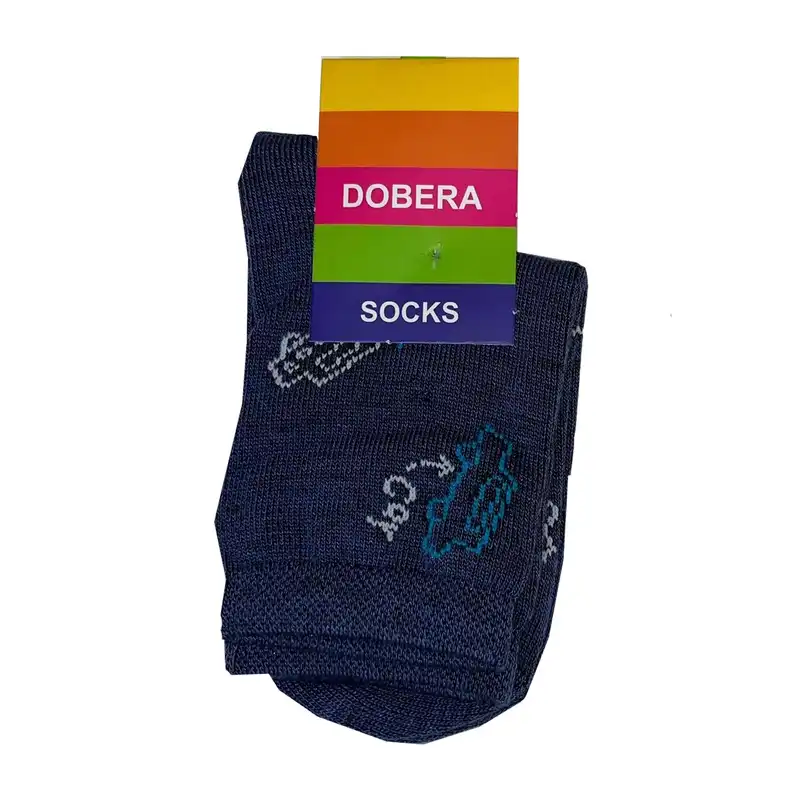 جوراب ساق کوتاه بچگانه کد QR-5898 مجموعه سه عددی