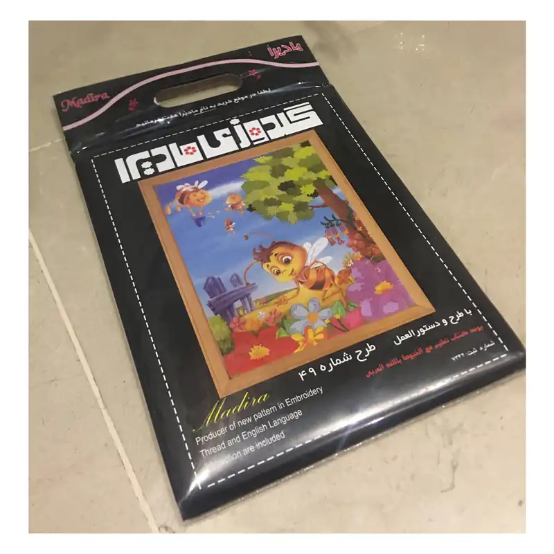 بسته گلدوزی مدل زنبور کد 49 مجموعه 3 عددی