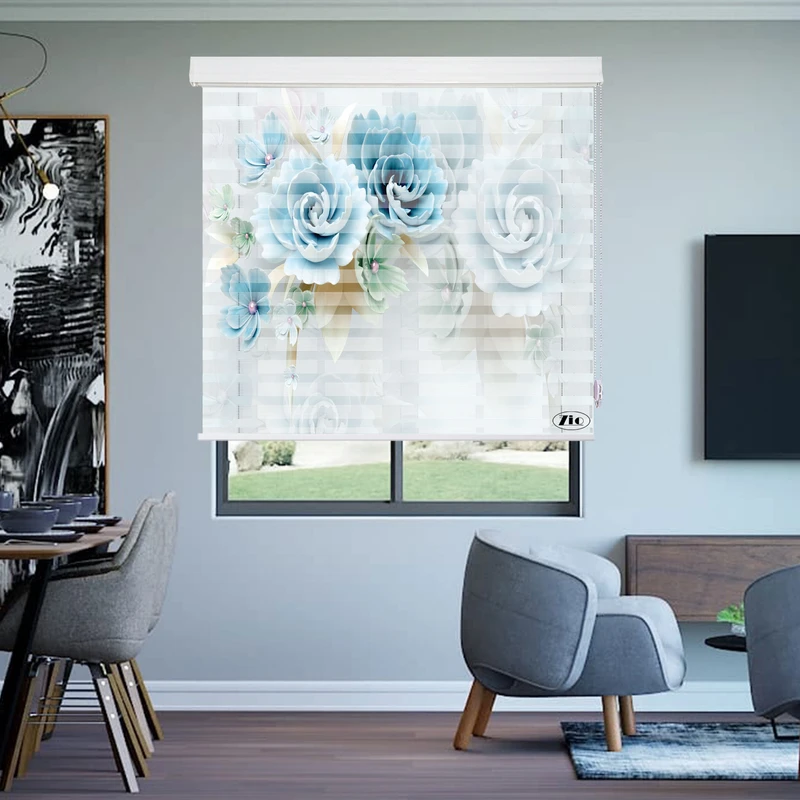 پرده زبرا زیو مدل 3D-1062 سایز 150x150 سانتی متر