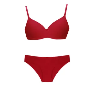 ست شورت و سوتین زنانه تی بی ان مدل 1996 رنگ قرمز