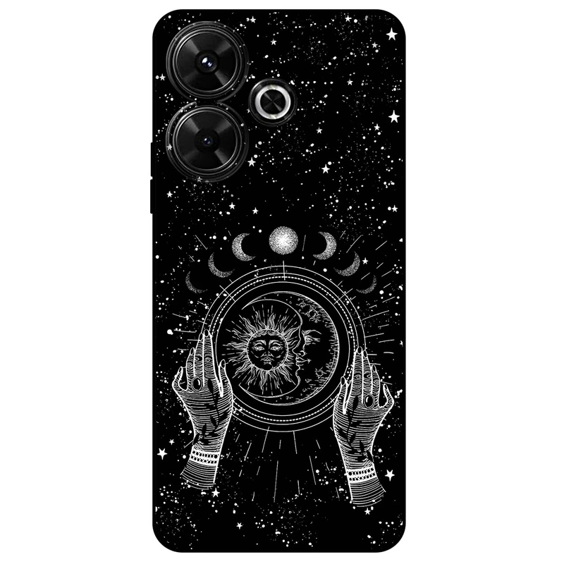 کاور مگافون طرح ماه و خورشید مدل 1892 مناسب برای گوشی موبایل شیائومی Redmi 13 4G