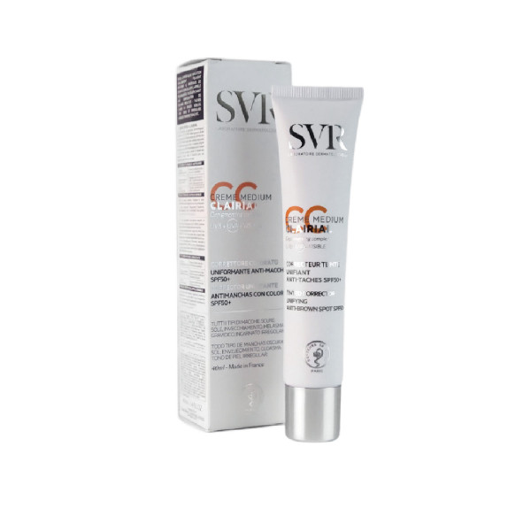 کرم ضد آفتاب رنگی اس وی آر SPF 50 مدل Clairial CC ‌شماره 2 مناسب انواع پوست‌ حجم 40 میلی‌لیتر