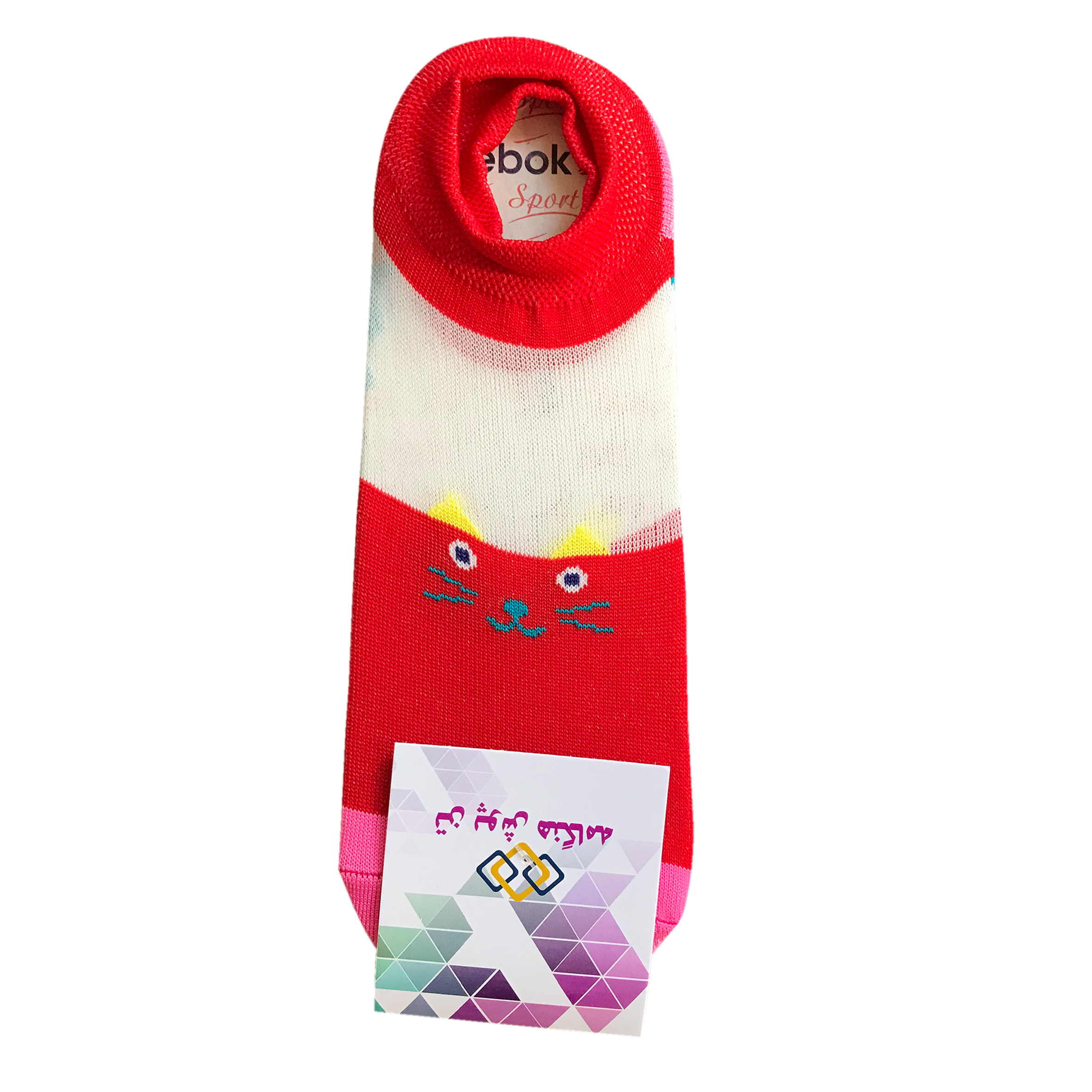 جوراب دخترانه تن پوش هنگامه مدل گربه کد 001