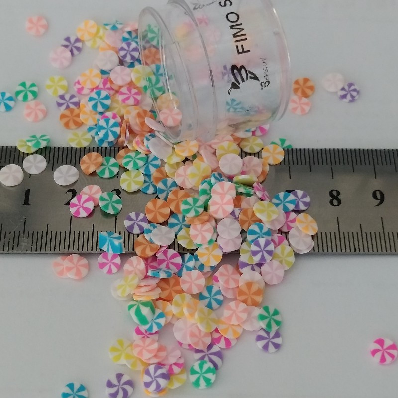 مجموعه تزیین ناخن بیزآرت مدل فیمو آبنبات بسته 300 عددی