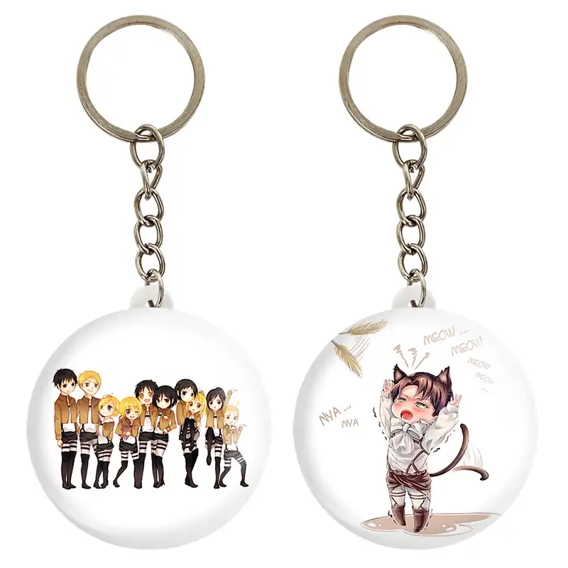 جاکلیدی خندالو مدل انیمه اتک ان تایتان انیمه اتک آن تایتان کد 1857818577 مجموعه 2 عددی