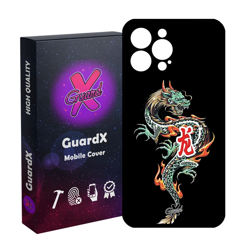 کاور گارد ایکس طرح Dragon مدل Glass10296 مناسب برای گوشی موبایل اپل iPhone 14 Pro Max