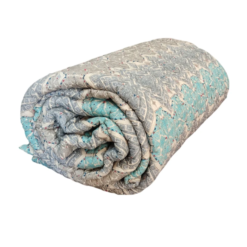 لحاف کرسی مدل دست دوز طرح لوزی سایز 350×350 سانتی متر