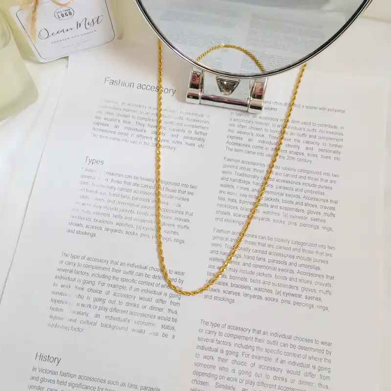 زنجیر زنانه مدل پیچی کد 125