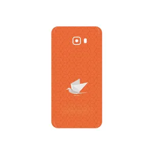 MAHOOT Minimalist origami bird Cover Sticker for Samsung Galaxy C7 Pro