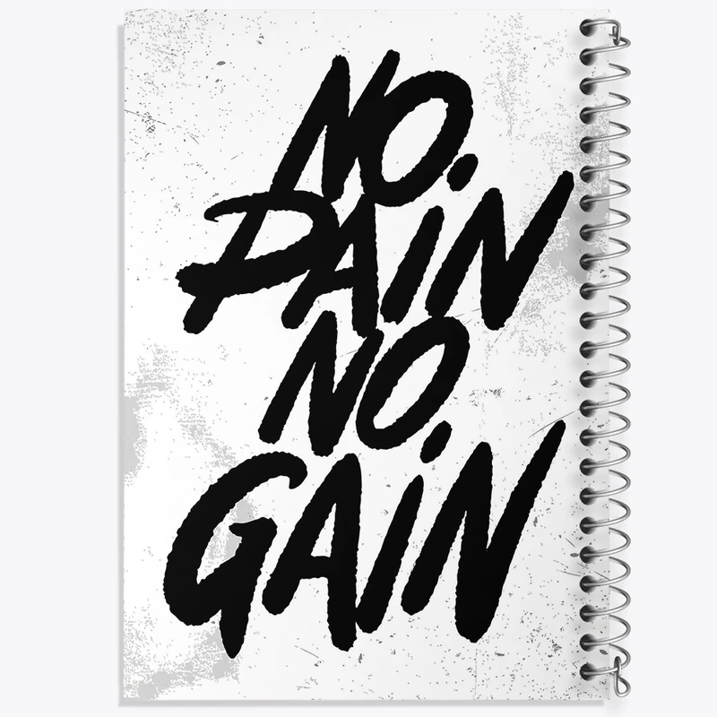 دفتر ژورنال نویسی 50 برگ خندالو مدل نقطه ای طرح No Pain No Gain کد F1511