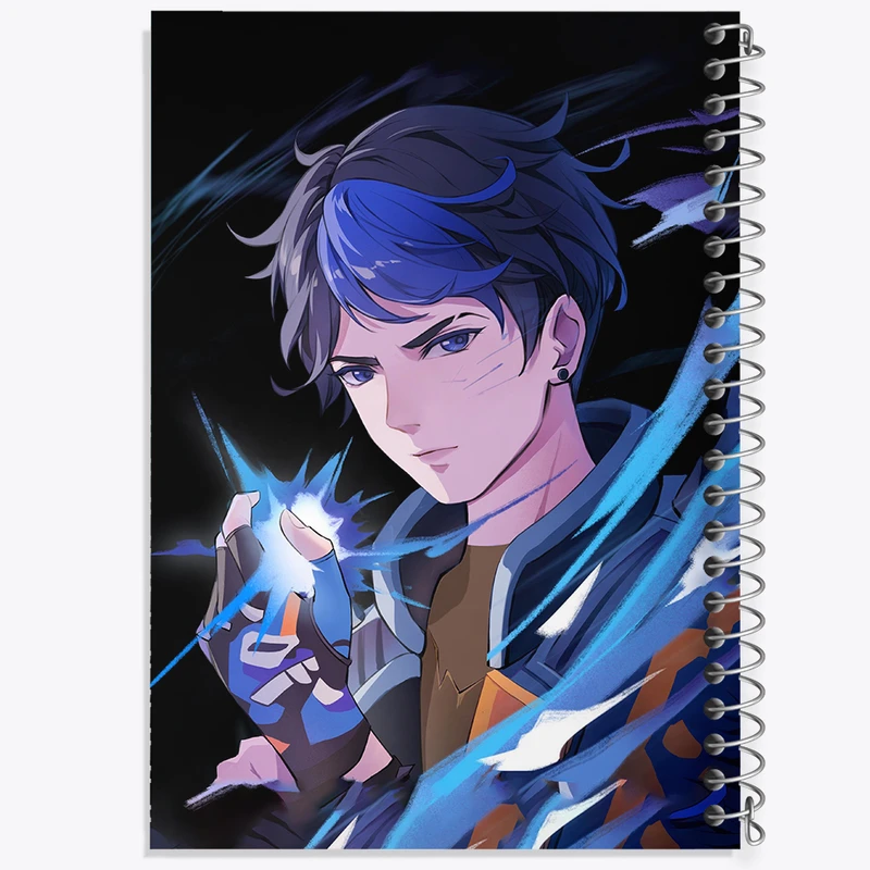 دفتر شطرنجی 50 برگ خندالو مدل بازی ولورانت (Valorant) کد 33090