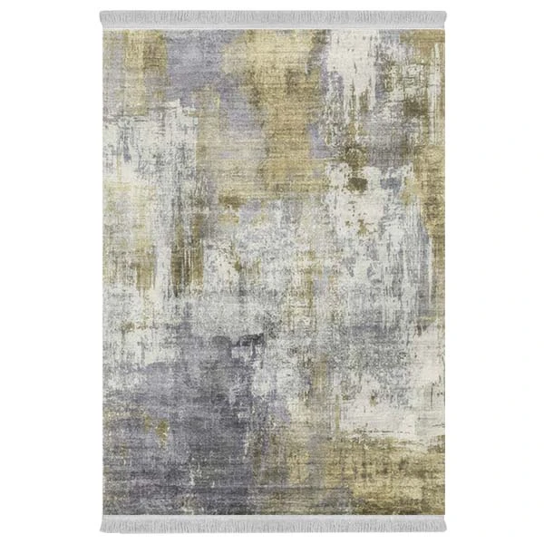 فرش پارچه‌ای دفه مدل فرشینه هازان مخمل طرح فانتزی کد 3062