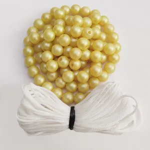 مهره دستبند مدل ZR بسته 100 عددی به همراه نخ دستبند