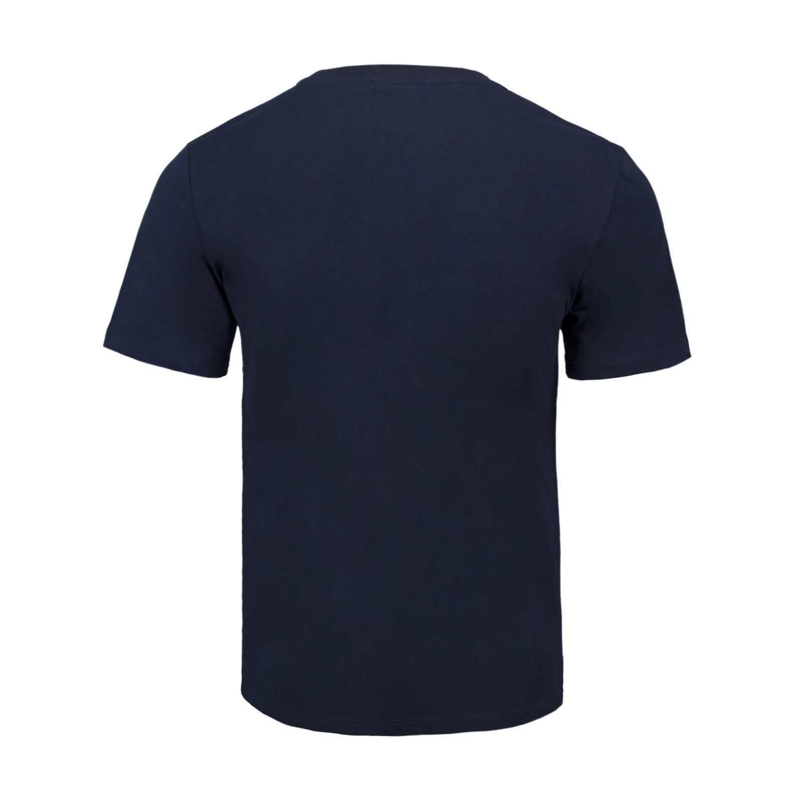 تی شرت آستین کوتاه مردانه الفردو مدل یقه گرد پنبه یک رو 2620204 رنگ سرمه ای -  - 3