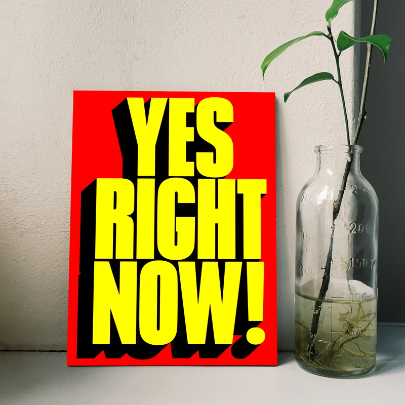 تابلو شاسی طرح Yes Right Now کد 3001