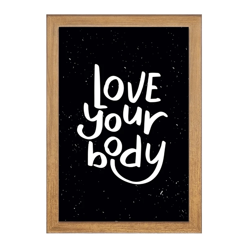 تابلو خندالو مدل Love Your Body کد F1057