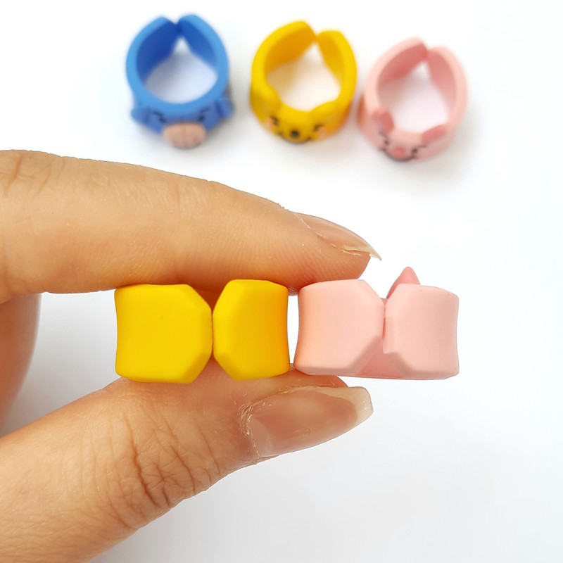 انگشتر دخترانه مدل وینی پو بسته 3 عددی