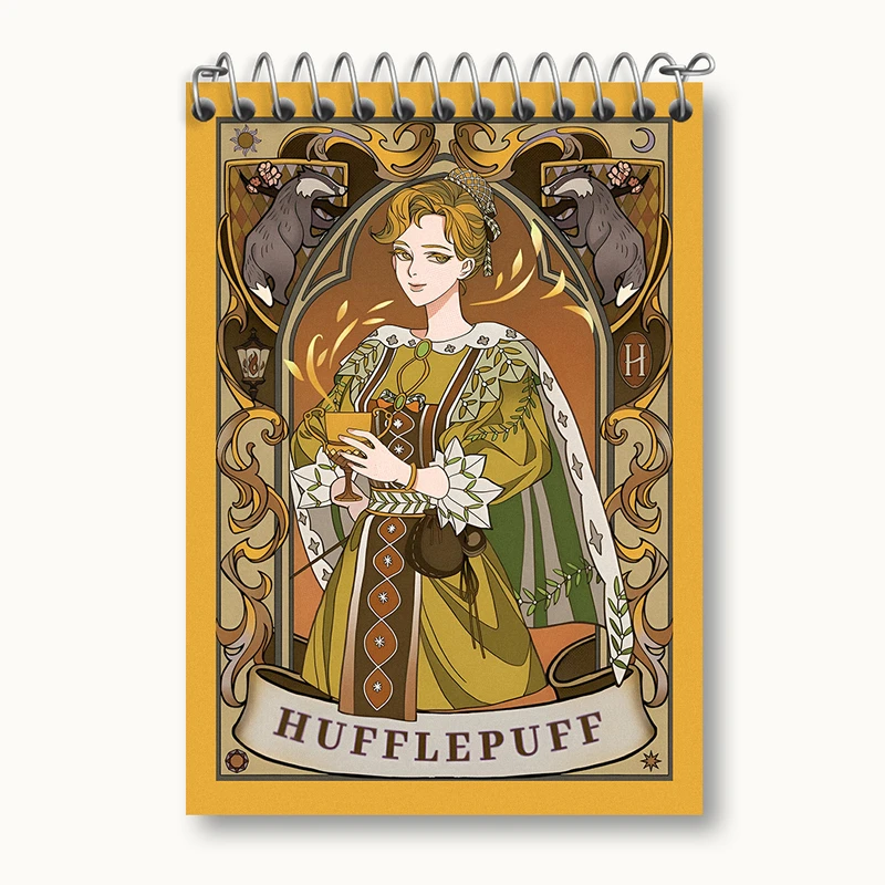دفتر یادداشت 50 برگ خندالو طرح هافلپاف هری پاتر (Harry Potter) کد N2435
