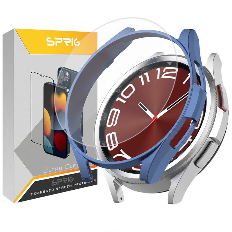 کاور اسپریگ مدل SPG مناسب برای ساعت هوشمند سامسونگ Galaxy Watch 6 Classic 47mm به همراه محافظ صفحه نمایش