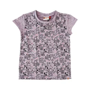 تی شرت آستین کوتاه دخترانه لگو مدل 123