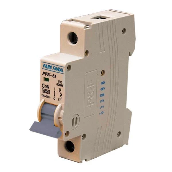 فیوز مینیاتوری تک پل 2 آمپر پارس فانال مدل PFN61
