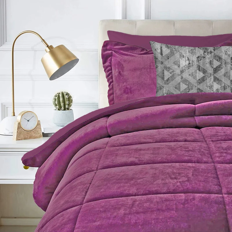 سرویس روتختی یک نفره 5 تکه نوپه هوم مدل MKK23 N66 کتان مخمل