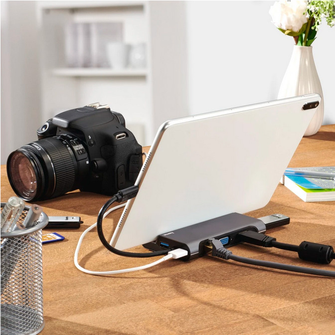 هاب 7 پورت USB-C هاما مدل Connect2Mobile - 200102