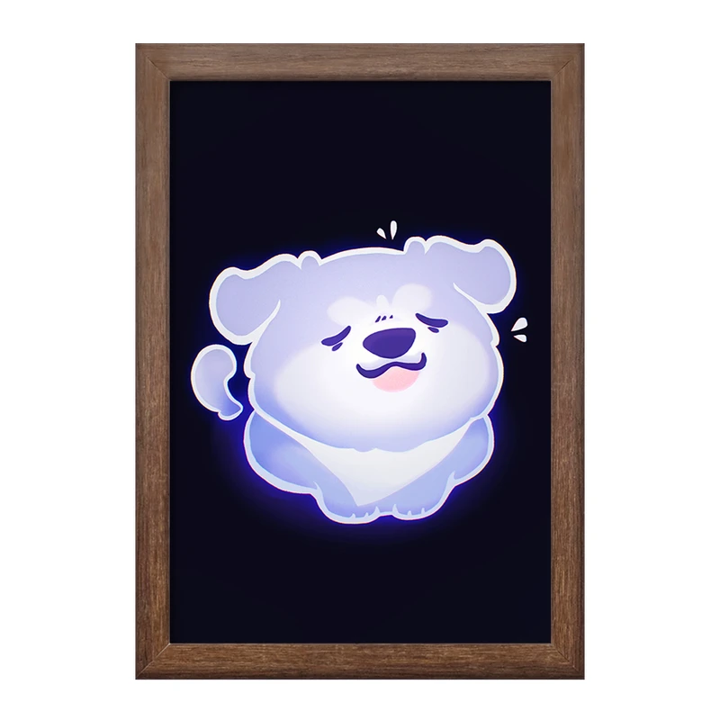 تابلو خندالو طرح سگ حیوانات بامزه  کد 21047