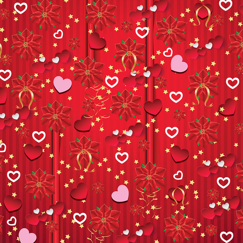 کاغذ کادو طرح love کد 207 بسته 25 عددی
