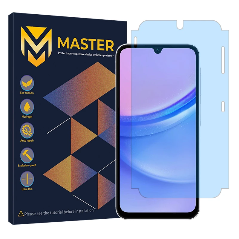 محافظ صفحه نمایش مستر مدل مات آنتی بلو مناسب برای گوشی موبایل سامسونگ Galaxy A15