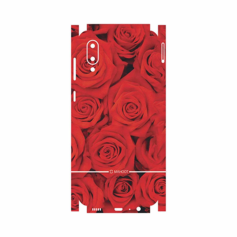برچسب پوششی ماهوت مدل Red-Flower-FullSkin مناسب برای گوشی موبایل سامسونگ Galaxy A02