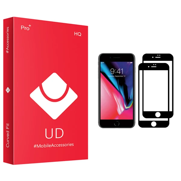 محافظ صفحه نمایش یو دی مدل +PRO مناسب برای گوشی موبایل اپل iPhone 7 بسته دو عددی
