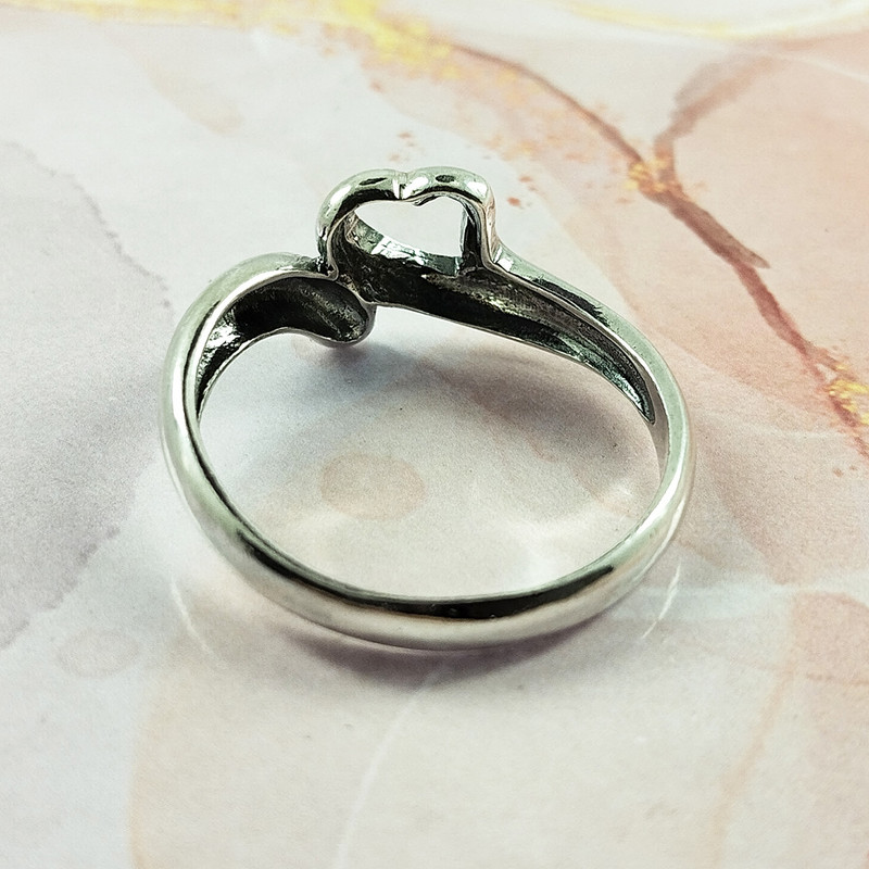 انگشتر نقره زنانه سلین کالا مدل قلب کد 184