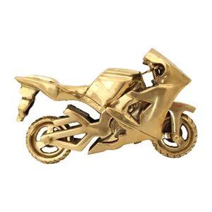 مجسمه برنزی طرح موتور مسابقه کد 1302